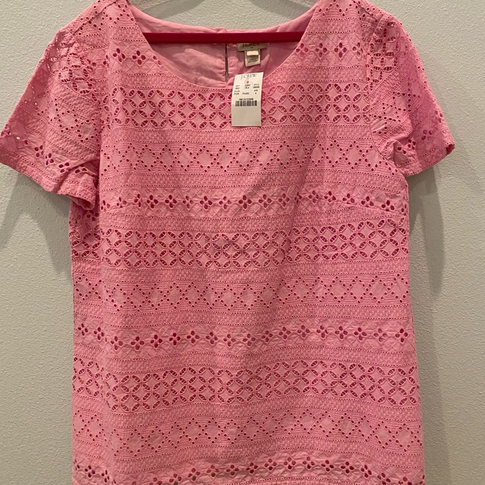 J. Crew. Pink blouse. Size 4